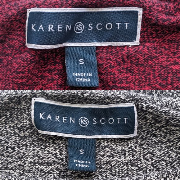 2 Karen Scott Size SMALL Women Knit Sweater Scoop Neck Stretch Long-Sleeve Macys - Picture 3 of 10